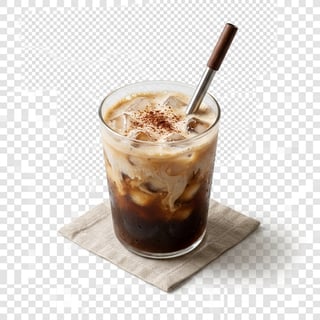 Photorealistic Iced Coffee Cutout