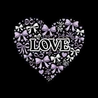 Lilac Heart-Shaped Love Design