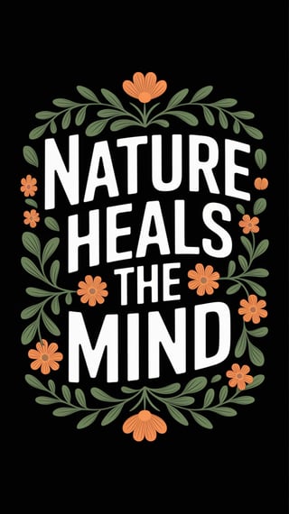 Nature Heals T-Shirt Design
