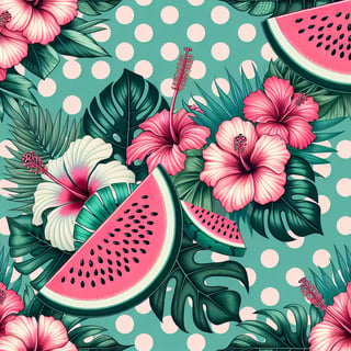 Seamless Floral Tropical Pattern