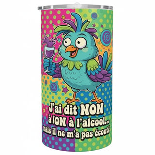 Funny Drunk Bird Cartoon Wrap