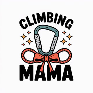 Climbing Carabiner Graphic Design