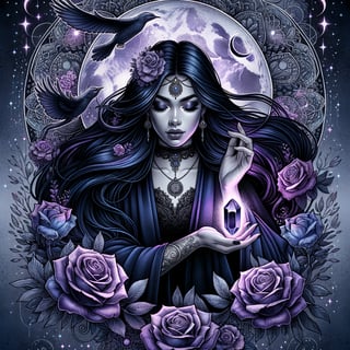 Mystical Woman Tattoo Artwork