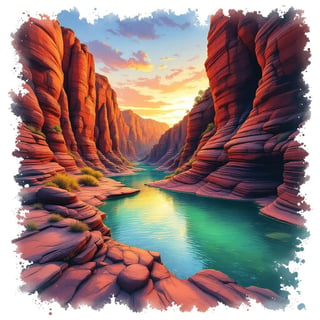 Karijini National Park Travel Poster