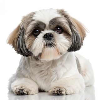 Cute Shih Tzu Face with Paws