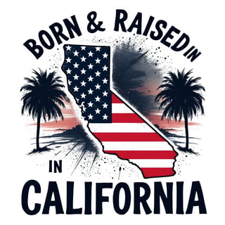 California T-Shirt Graphic Design