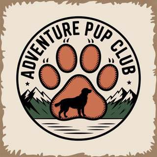 Vintage Adventure Pup Club Badge