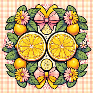 Whimsical Lemon Illustration