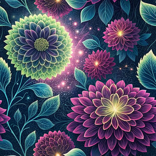 Floral Supernova Burst Pattern