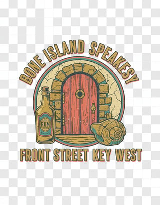 Vintage Key West Speakeasy Shirt Design