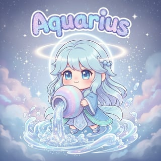 Chibi Aquarius with Stardust