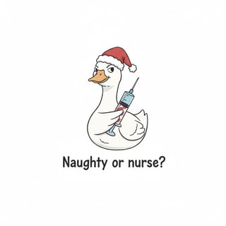 Funny Nurse Goose Design