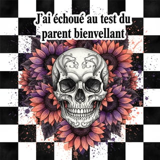 Gothic Baroque Skull with Sunflowers