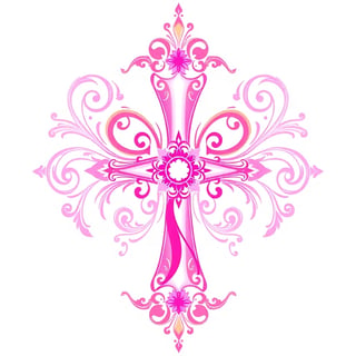 Symmetrical Fantasy Cross Illustration