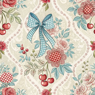 Vintage Coquette Damask Wallpaper