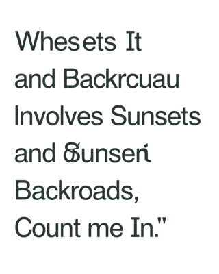 Sunsets and Backroads Journey