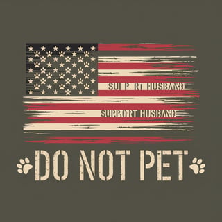 Distressed USA Flag Dog T-Shirt Design