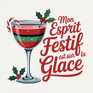 Festive French Quote Cocktail Design