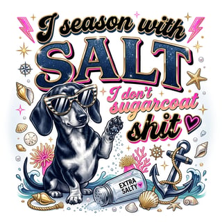 Sassy Dachshund Nautical Graphic