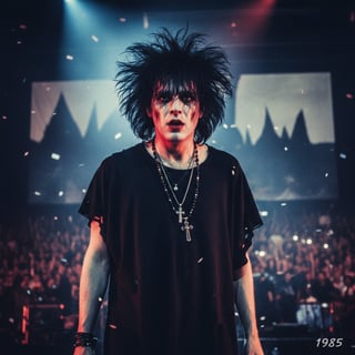 Robert Smith Closeup Portrait 1985