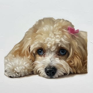Oil Paint Dog Portrait