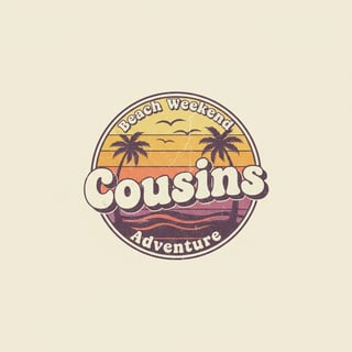 Vintage Cousins Beach Sweatshirt Design