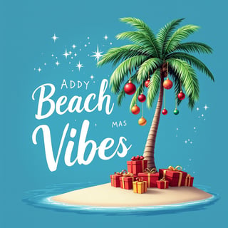 Beachmas Vibes Palm Tree Decor