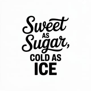 Minimalist Sweet Sugar Typography