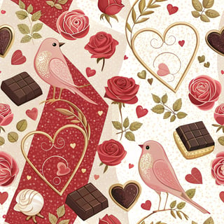 Valentine's Day Seamless Wrap