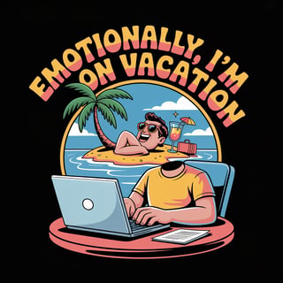 Emotionally I'm on Vacation T-shirt