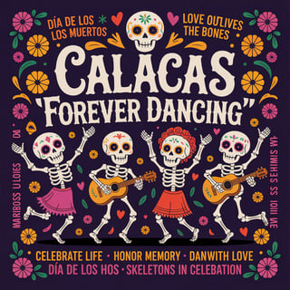 Calacas Forever Dancing Design
