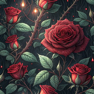 Luminous Gothic Roses