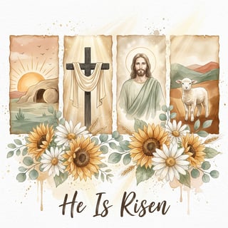 Elegant Christian Easter Illustration