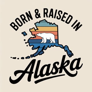 Vintage Alaska T-Shirt Design