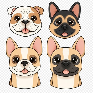 Cute Bulldog Vector Clip Art