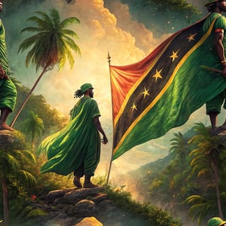 Hyper-realistic Saint Kitts & Nevis Portrait