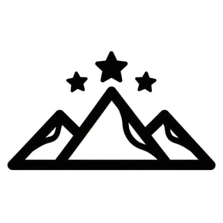 Minimalist Mountain Vector Design
