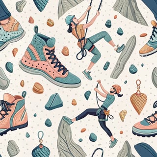 Trendy Climbing Gear Graphic Design