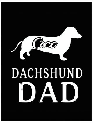 Stylish Dachshund Graphic Design