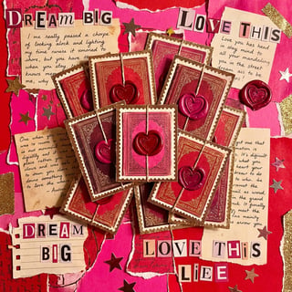 Feminine Maximalist Scrapbook Layout