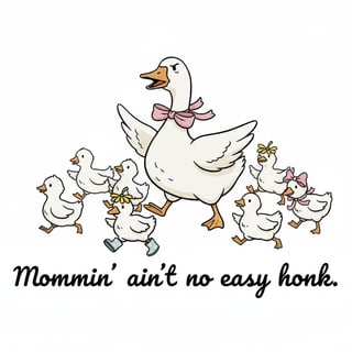 Funny Motherhood Goose Chaos