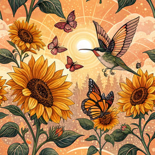 3D Sunflower Tile Sheet