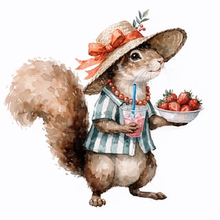 Whimsical Woodland Animal Character