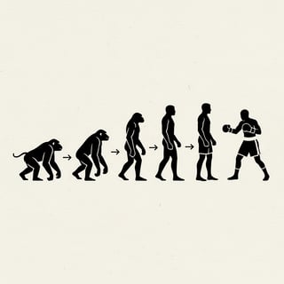 Minimalist Evolutionary Progression Chart