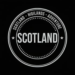 Scotland Adventure Text Badge