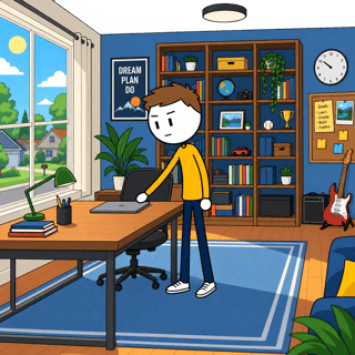 Alex in Flat 2D Home Office