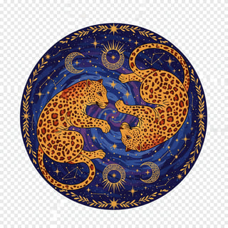 Celestial Spotted Leopards Circle