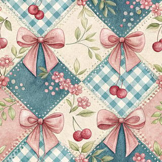 Seamless Digital Pattern with Bows