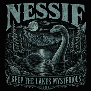 Retro Nessie Lake Shirt
