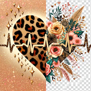 Leopard Print Nurse Glam Heart